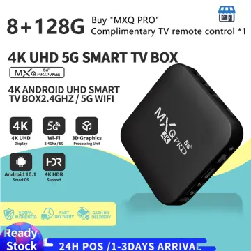  MXQ Pro 5G Android 10.1 TV Box, 4K MXQ Pro 5G WiFi Quad Core 3D  Media Player 2+16GB Home Media Player : Electrónica