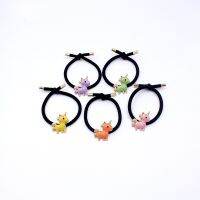 [COD] Unicorn head Korean version of ins sen cute girls hair bracelet dual-use rubber band alloy accessories