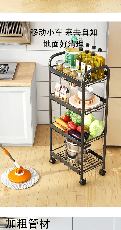 Kitchen Storage Rack Household Storage Article Storage Shelf Floor Multi  Layer Products Complete Collection Trolley