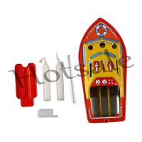 【hot sale】 ☌ B32 Vintage Steam Boat Pop Pop Candles Powered Put Put Ship Collec table Tin Toy