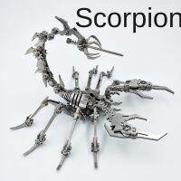 ของเล่น DIY แขกเหล็กมหัศจรรย์3D ปริศนาโลหะมังกรฟ้าสิบสองราศี Scorpion King