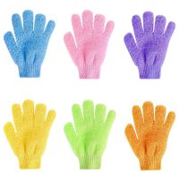 【cw】 Five Fingers Gloves for Peeling Exfoliating Mitt Resistance Massage Sponge Moisturizing Foam