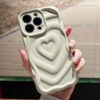 (รูปแบบใหม่) 3D น่ารักรักหัวใจมันวาวเคสโทรศัพท์สำหรับ iPhone 14 13 12 Pro Max กล่องกันกระแทกปกอ่อนเคสโทรศัพท์ S