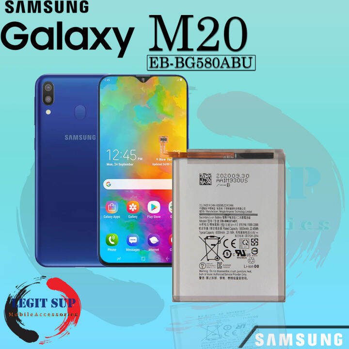 Samsung Galaxy M20 Battery Model Eb Bg580abu 5000mah Original