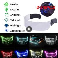 LED ส่องสว่างแว่นตาอิเล็กทรอนิกส์ Visor แว่นตา Light Up แว่นตา P Rop สำหรับเทศกาล K บาร์พรรคประสิทธิภาพเด็กของขวัญผู้ใหญ่