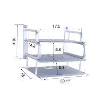 Wall Mounting Black &amp;Silver Metal Wireless Wifi Router BoxesTV Set-Top BoxDVD Player Standephone Holder Rack Shelf Bracket