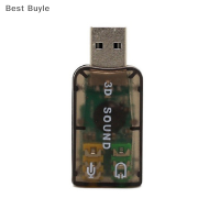 ?Best Buyle USB ภายนอกขนาดเล็กเป็นไมโครโฟน3.5มม. การ์ดเสียง USB อะแดปเตอร์หูฟังไมโครโฟนสำหรับ3D คอมพิวเตอร์ตั้งโต๊ะแล็ปท็อปอะแดปเตอร์