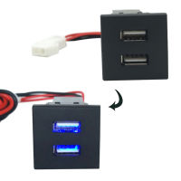 Car Charger Dual USB Auto Car Charger ยานพาหนะ Power Inverter Converter Adapter Transporter เฉพาะสำหรับ Volkswagen VW T5