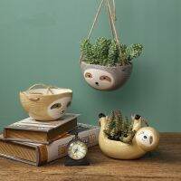 [Like Activities] Nordic Wall HangingVase SlothPot Scindapsus Chlorophytum Potted PlantFlower PotDecoration