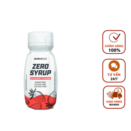 Siro không đường zero syrup biotechusa chai 320ml - ảnh sản phẩm 1