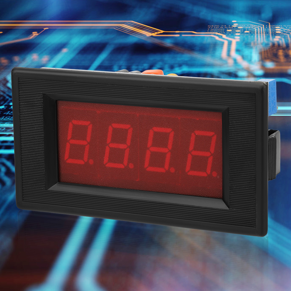 Red LED Digital Digit Voltage Voltmeter Current Ammeter AC Meter Panel 3 1/2 Bit 
