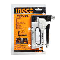 INGCO HSG1403 เครื่องยิงแม็กซ์  ความยาวของลูกแม็กซ์ขนาด 4-14 mm. ผลิตจากวัสดุเหล็ก มีความแข็งแรงและทนทาน ปรับระดับความแรงของเครื่องยิงได้