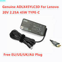 ของแท้ ADLX45YLC3D 20โวลต์2.25A 45วัตต์ TYPE-C USB ADLX45YLC2D ADLX45YDC3D AC Adapter สำหรับ แล็ปท็อปพาวเวอร์ซัพพลายชาร์จ