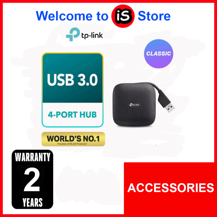 TP-Link UH400 USB 3.0-4 In 1 Hub, 4 Ports, Splitter, Portable Multisocket, 4 LED Indicators, Foldable Cable Design, Ultra Compact, Adapter For Windows, Mac OS X, Linux