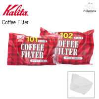 Kalita Filter กระดาษกรอง ฟิลเตอร์ กาแฟ ขนาด 101/102 (100 แผ่น) Paper Filter