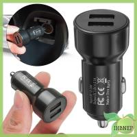 IHBNEP 3.1A พอร์ตคู่สีดำกลมเครื่องชาร์จ USB ที่รวดเร็วคู่เครื่องชาร์จ USB ที่ชาร์จแบตในรถ