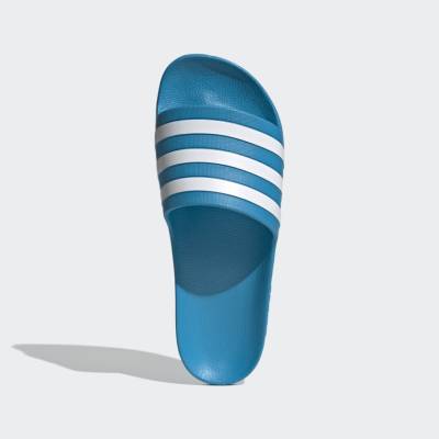 รองเท้าแตะอดิดาส adidas ADILETTE AQUA (สีฟ้าแถบขาว)
