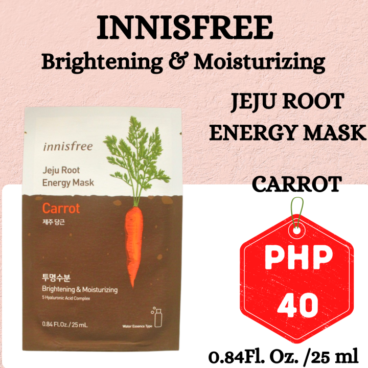 INNISFREE JEJU ROOT ENERGY CARROT MASK Lazada PH