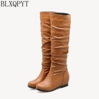 BLXQPYT New Plus Botas Mujer Plus Big Small Size 28-52 shoes Woman Boots Winter Spring Autumn Increasing Comfortable Casual Y-25