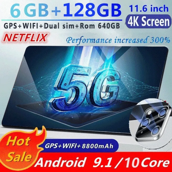 【Spot in Manila】Learning Tablet 8.0inch Big Screen 6+128GB WiFi Dual