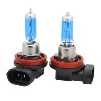 AutoAccessories ไฟหน้ารถยนต์ฮาโลเจน H11แสงสีขาว2400ลูเมน12V/100W 6000K