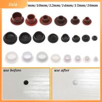 LIXIA 50Pcs Grommet Hole Ornament Drill Hole Plug Hardware Screw Decor Dust Plug Stopper Furniture Hole Covers Protective Cap