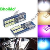 【คุณภาพสูง】หลอดไฟ T10 Led สําหรับติดป้ายทะเบียนรถยนต์ W5W 24 Smd 3014