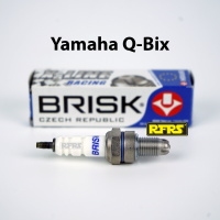 หัวเทียน BRISK X-Line 4 เขี้ยว แกนเงิน Yamaha Q-Bix Spark Plug (7X41ROAN) รองรับทุกน้ำมัน Made in EU