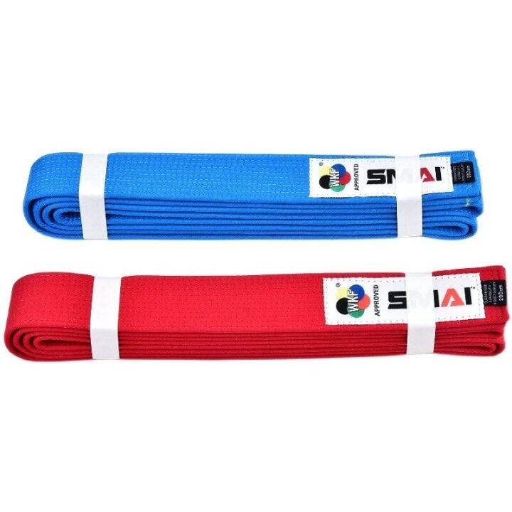 WKF APPROVED BELT 202023 SMAI Kata Karategi Belts Red Blue Colors Karate Belts Are Used By