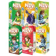 Combo 6 hộp Sữa Nuvi hương vị ca cao lúa mạch trái cây nhiệt đới thơm ngon