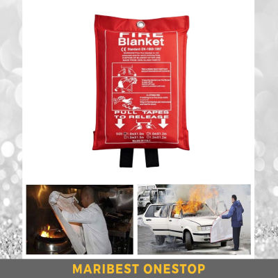 ผ้าห่มกันไฟ Fire Blanket เกรดงานเส้นใยแก้วซิลิก้าชนิดพิเศษ 💯% ‼️ Fire Blankets Fiberglass Safety Fire Prevention 1.5x1.5