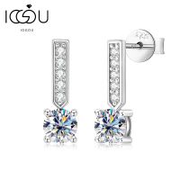 0.5กะรัต D สี Moissanite ต่างหูเพชรสำหรับผู้หญิง2023เครื่องประดับยอดนิยม925เงิน18พันทองคำขาวชุบต่างหูยาว