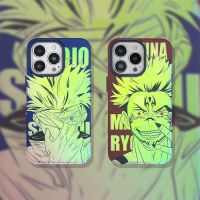 สุดเจ๋งจากญี่ปุ่นอะนิเมะ Jujutsu KAEN Ryomen Sukuna เคสโทรศัพท์สำหรับ Iphone 14 13 12 11 Pro X Xs Max XR Aurora Laser ปกป้องฝาหลัง CarterFa