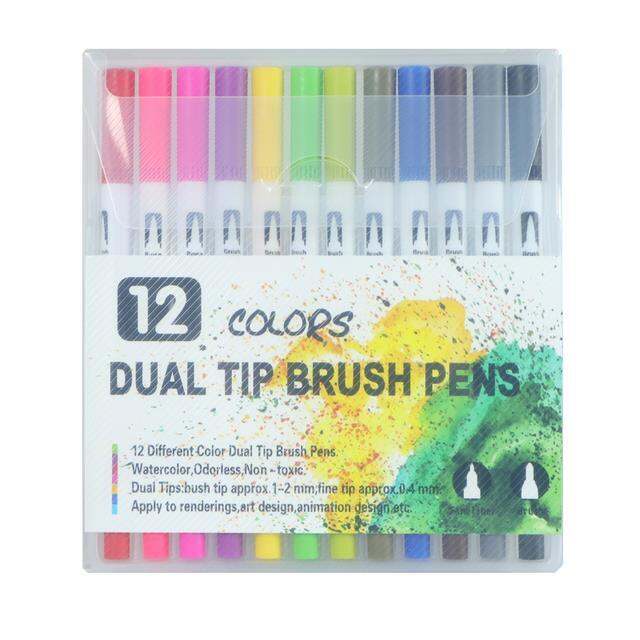 hot-dt-72-colors-pens-watercolor-fineliner-supplies-for-coloring-books-stationery