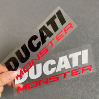 สำหรับรถจักรยานยนต์DUCATI Waterfoolสติ๊กเกอร์สะท้อนแสง1คู่ (สีดำ-แดง)