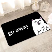 Carpets GO AWAY Cat Living Room Carpet Bathroom Mat Kitchen Mats Rug Bath Rugs Children Entrance Doormat House Door Hallway Foot