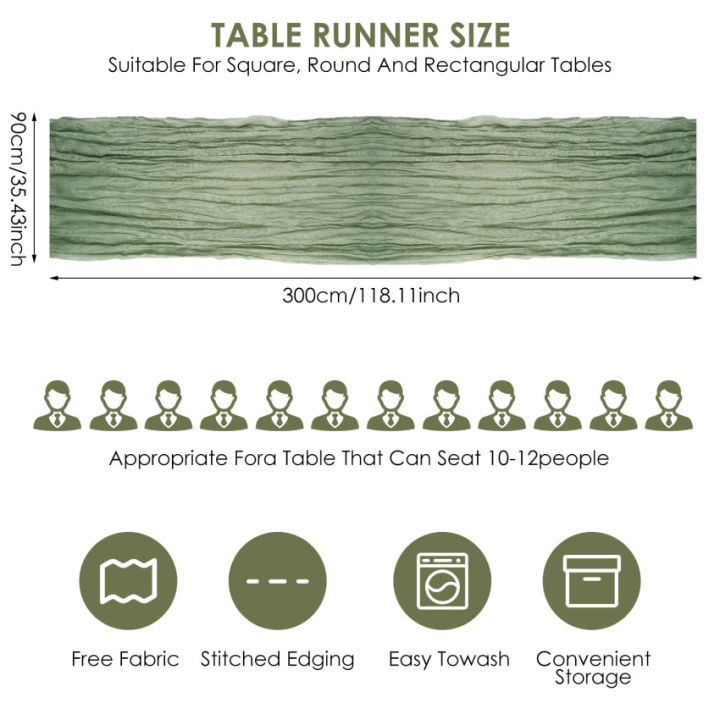 6-pack-cheese-cloth-table-runner-rustic-sage-green-tablecloth-gauze-table-runner-35-x120-cheesecloth-gauze-table-runner-cheesecloth-boho-table-runner-for-wedding