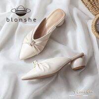 Blonshe ส้นรองเท้าแตะสำหรับผู้หญิง,รองเท้าเกาหลีแฟชั่นสำหรับผู้หญิงรองเท้าแตะรองเท้าส้นกลางสำหรับผู้หญิงสายคล้องส้นเท้าสำหรับผู้หญิงบน072518