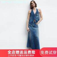 ▫หลังจากใช้มันแล้ว♘Zara้ใหม่หน่วยงานแฟชั่นลมยุโรปและอเมริกาในอารมณ์ผู้หญิงกางเกงยีนส์กระโปรงหน้าอก4365091ของ400