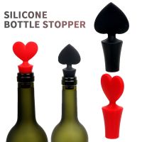 Wine Beer Bottle Stopper Creative Silicone Bar Tools Red Heart Cork Drink Sealer Plug Bar Seal Red Wine Stopper Kitchen Bar Tool Bar Wine Tools