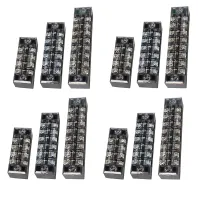 1pcs 45A 600V TB4503 TB4504 TB4505 TB4506 TB4510 TB4512 Dual Row Barrier Screw Terminal Block Strip Wire Connector Wiring tool