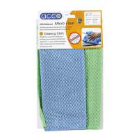 ผ้าไมโครไฟเบอร์ทำความสะอาดอเนกประสงค์ ACCO 30x30cm สีฟ้า/สีเขียวMULTIPURPOSE MICROFIBER CLEANING CLOTH ACCO 30x30cm 2 PCS BLUE/GREEN **หมดแล้วหมดเลย**