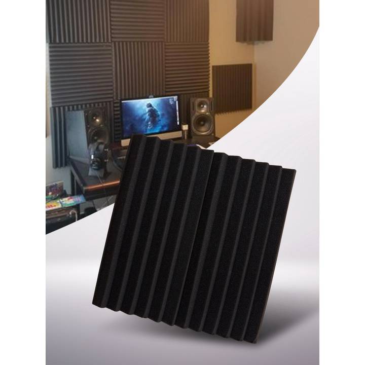 แพ็ค-2-ชิ้น-ฟองน้ำซับเสียง-แผ่นซับเสียง-ฟองน้ำกันเสียง-acoustic-foam-ทรง-v-shape-foam-sound-insulation-panels-ขนาด-30-x-2-5-x-30-ซม