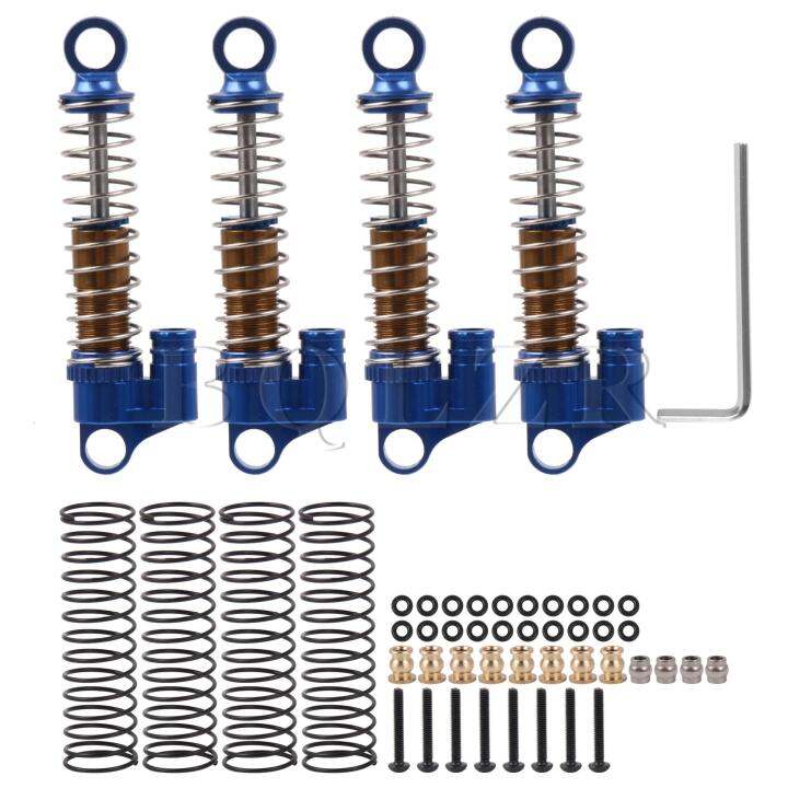 การเปลี่ยนตัวหน่วงการสั่นสะเทือน-rc-สำหรับ-fms-fcx24-1-18-amp-1-24-w-ชุดสกรู4สีฟ้า