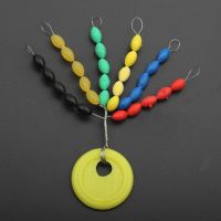 【LZ】┇  Rubber Space Beans Bobbers Colorful Stable Oval Design Buoys Fishing Bobbers Float Space Beans Fishing Supplies