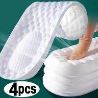 □ 4Pcs Sports Shoes Insoles Super Soft Running Insole for Feet Shock Absorption Baskets Shoe Sole Arch Support Orthopedic Inserts