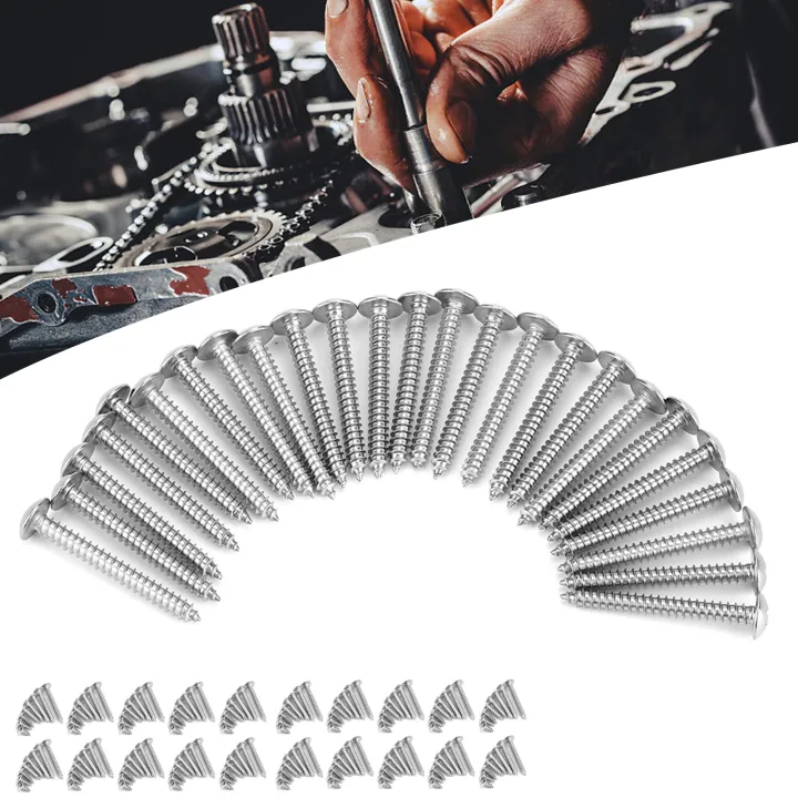 200pcs-m4-stainless-steel-cross-self-tapping-screws-combination-set-truss-head-screws-self-drilling-screw-wood-work-size-8mm-35mm