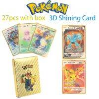 Rainbow Gold Pokemon Cards Gx Pokemon Cards Black Charizard - 27pcs 3d Pokemon - Aliexpress