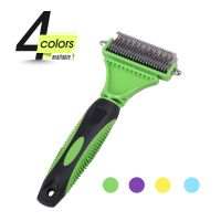 Pet Dog Dematting Comb with 2 Sided Professional Grooming Rake for Easy Mats Tangles Removing Hair Removal Brush for Dogs Cats