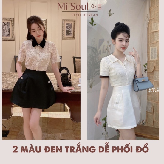 Mua Chân váy chất liệu tafta giấy form chữ A 2 túi trước đen tingoan BADDIE  SKIRT/BL có quần trong - Yeep